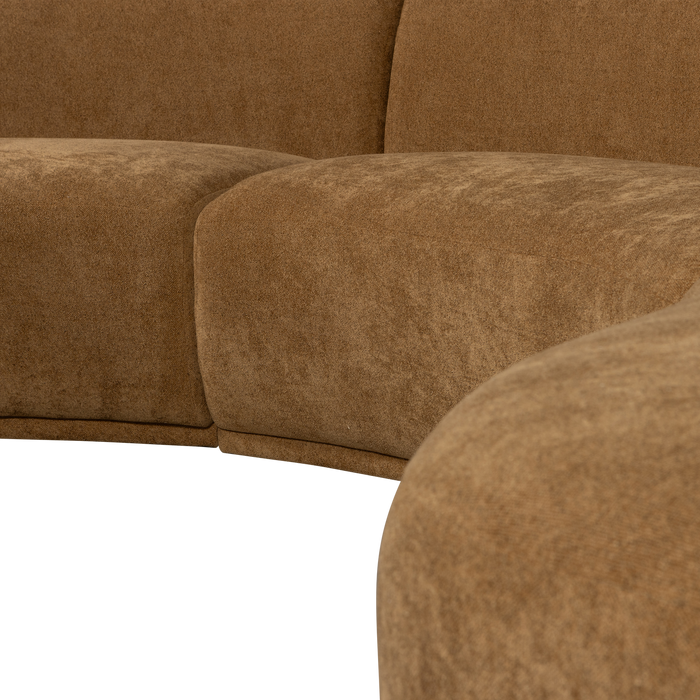 WOOOD Batavier Bank - Polyester - Mosterd - 75x336x180