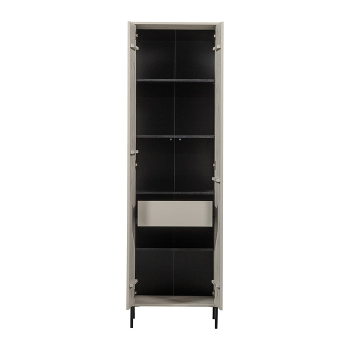 WOOOD New Gravure Hoge Opbergkast B 60 cm - Grenen - Dust