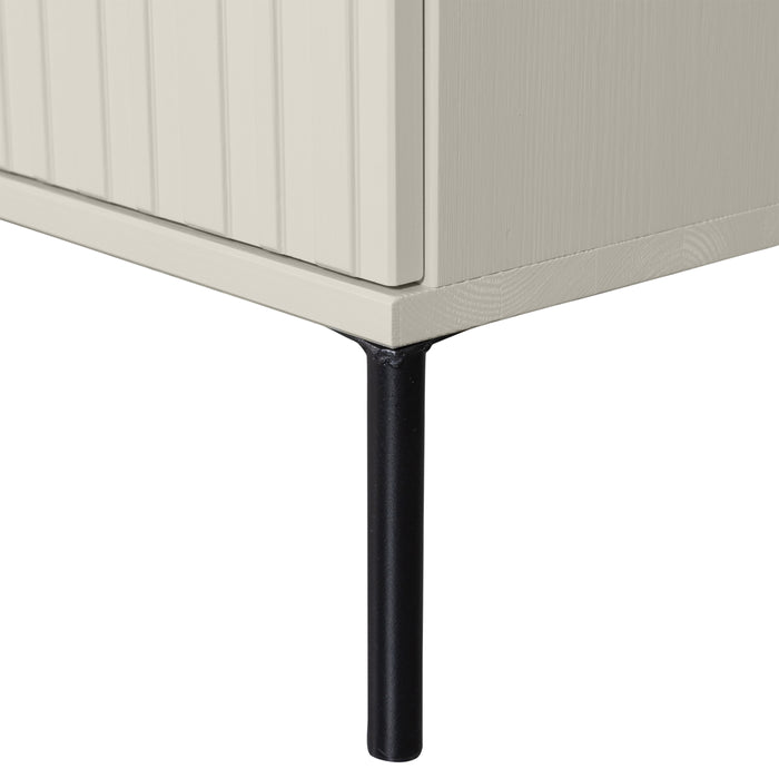 WOOOD New Gravure Hoge Opbergkast B 60 cm - Grenen - Dust