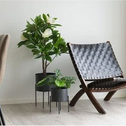 Pavia Bloempotten - 2 bloempotten in grijs