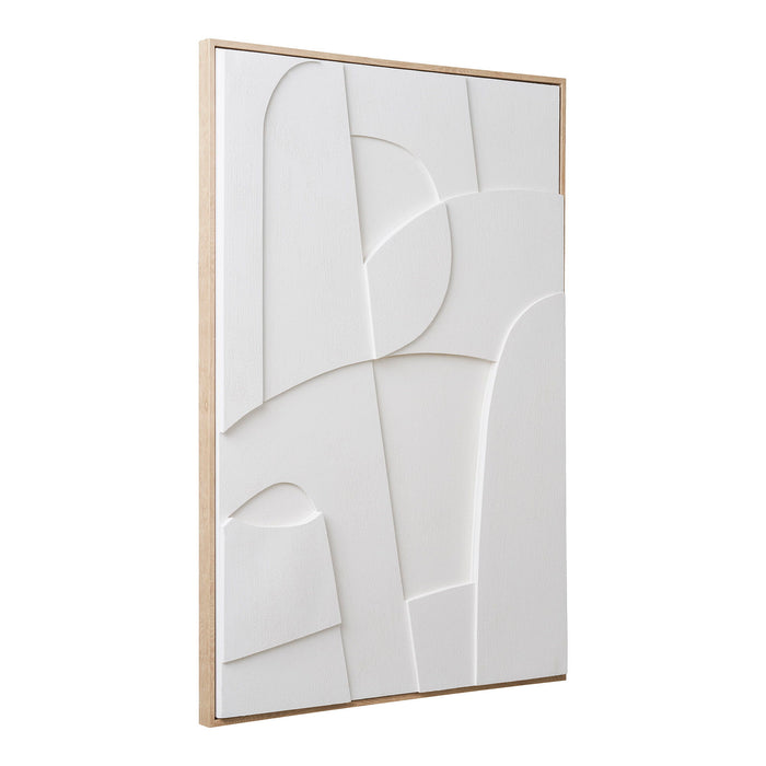 House Nordic Madeline Witte Relief Wanddecoratie Motief Een