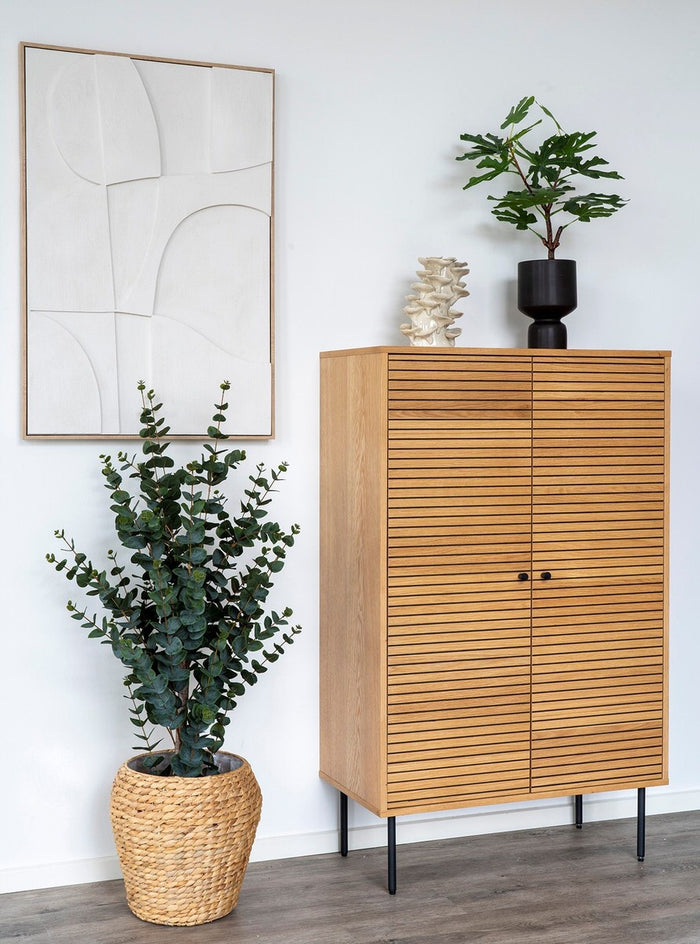 House Nordic Madeline Witte Relief Wanddecoratie Motief Een