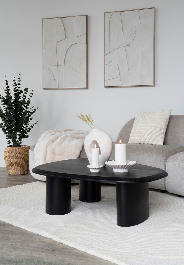 House Nordic Madeline Witte Relief Wanddecoratie Motief Een