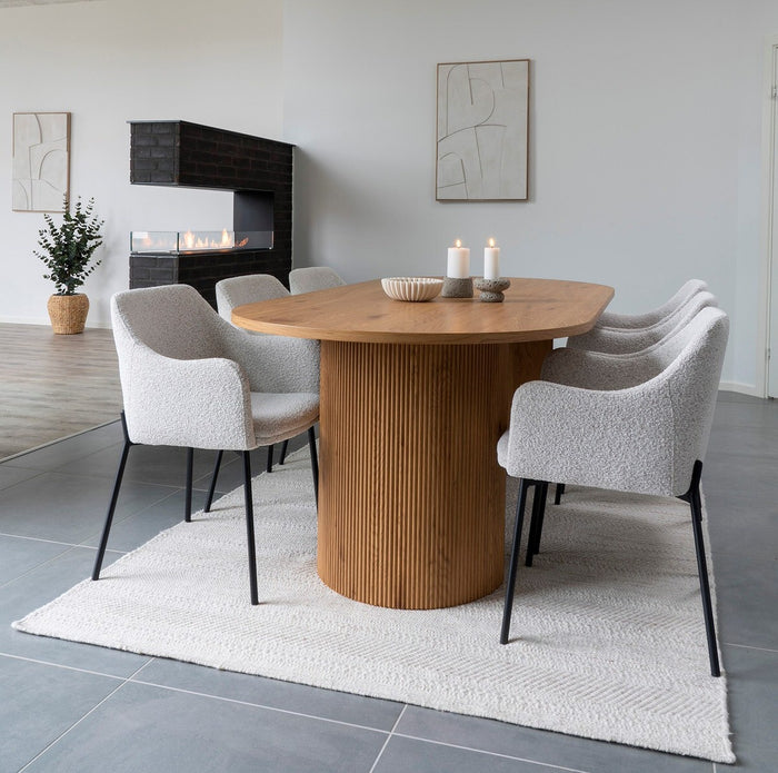 House Nordic Madeline Witte Relief Wanddecoratie Motief Een