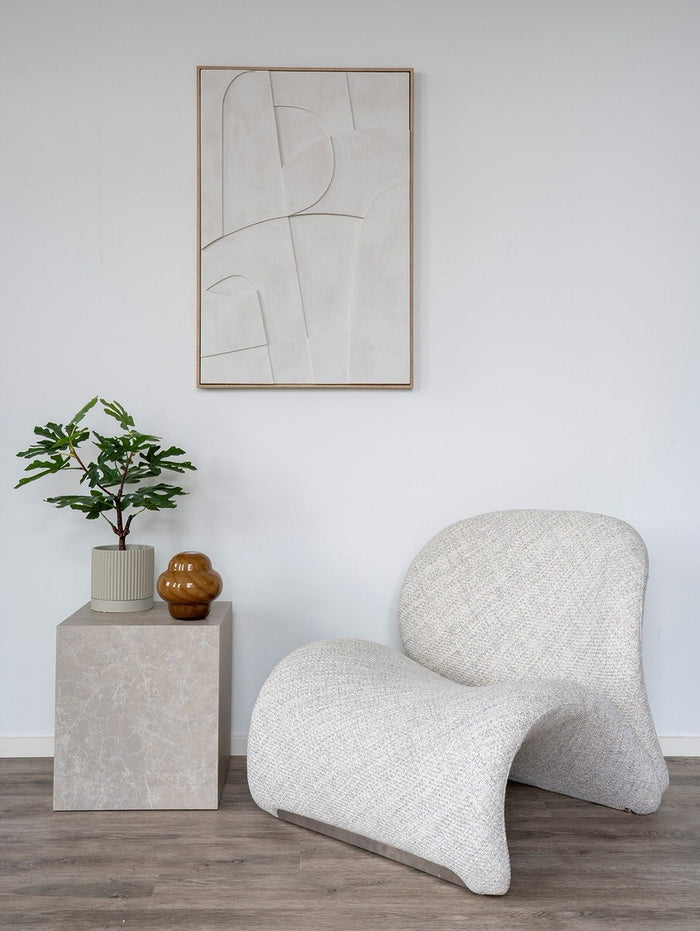 House Nordic Madeline Witte Relief Wanddecoratie Motief Twee