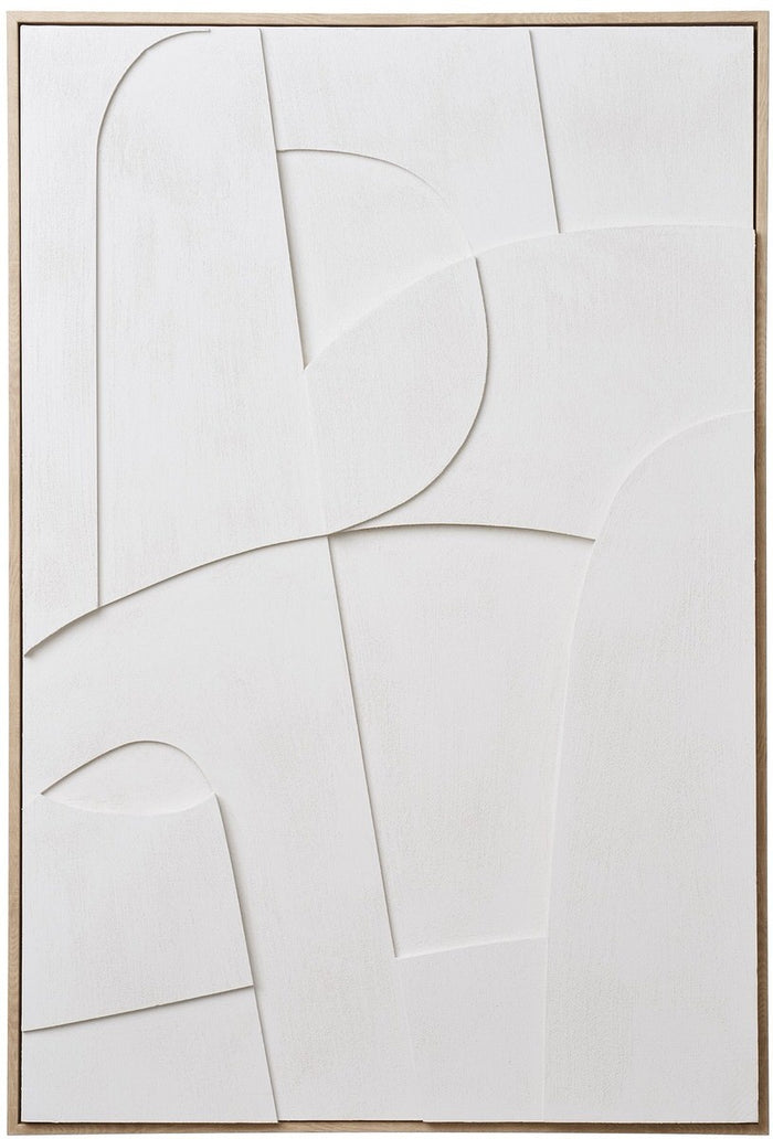 House Nordic Madeline Witte Relief Wanddecoratie Motief Twee