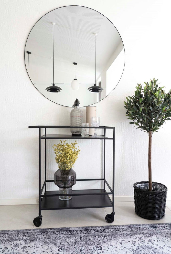 House Nordic Vita Zwarte Serveerwagen