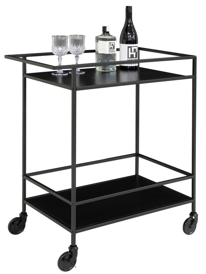 House Nordic Vita Zwarte Serveerwagen