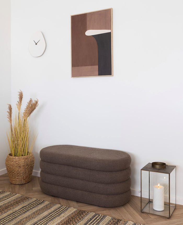 House Nordic Vieanna Organisch Wandklok Gebroken Wit