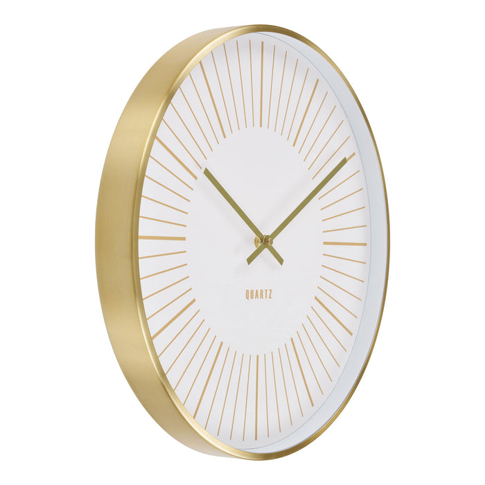 Takamaka Wall Clock - aluminium, gold, silent movement ø40 cm