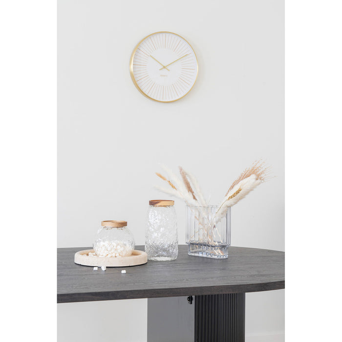 Takamaka Wall Clock - aluminium, gold, silent movement ø40 cm