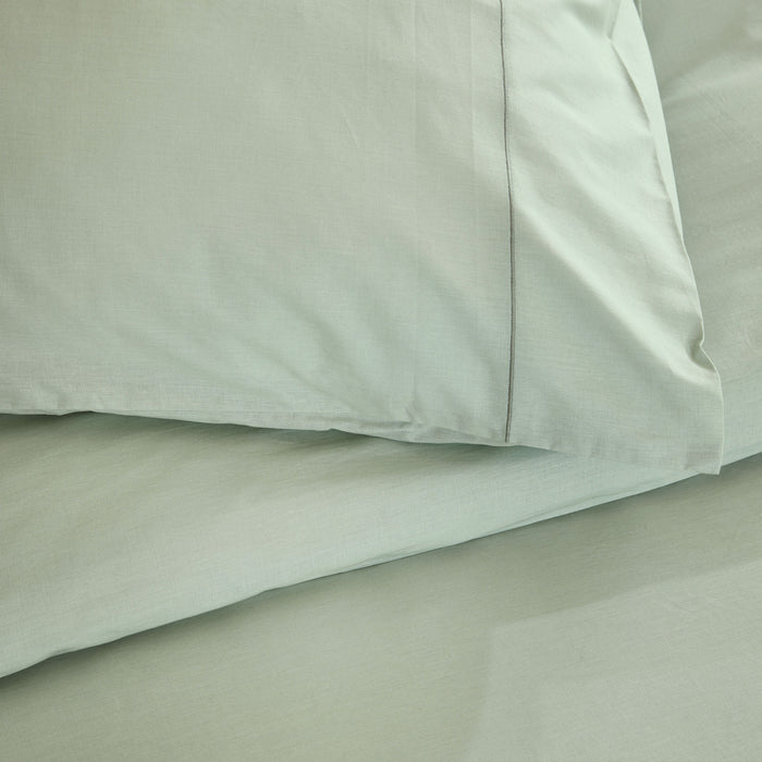 Walra Remade Uni Essence Dekbedovertrek 240 x 220 cm - Groen