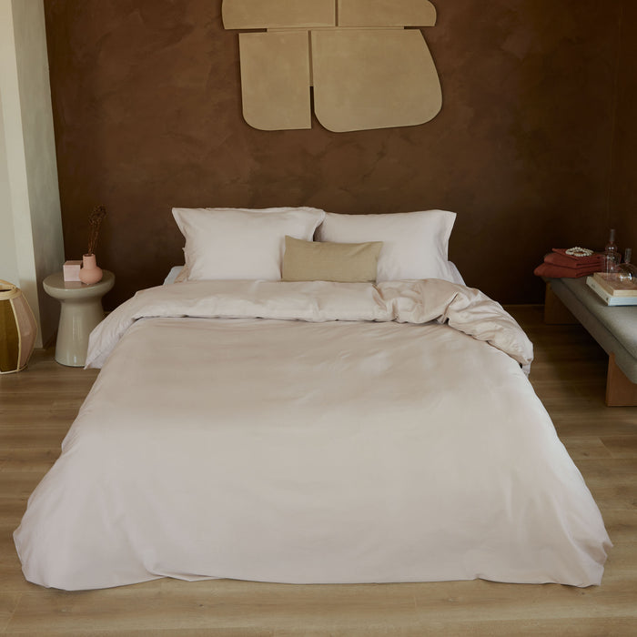 Walra Vintage Satin Dekbedovertrek 140 x 220 cm - Zand