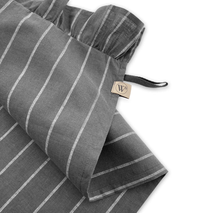 Walra Lovely Linen Ruffles Keukenset 3 st. - Antraciet