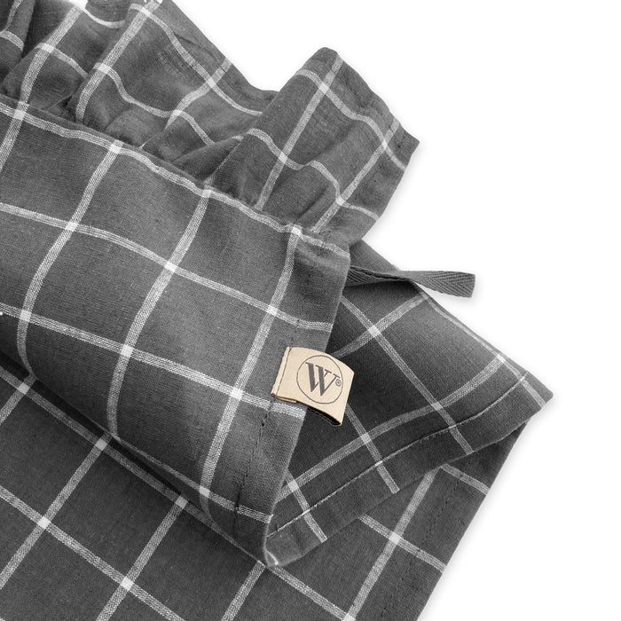 Walra Lovely Linen Ruffles Keukenset 3 st. - Antraciet
