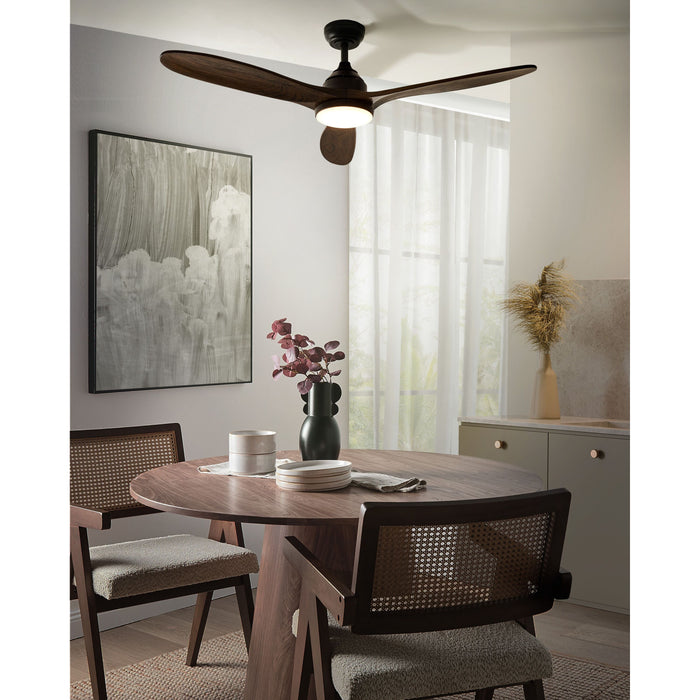 Beliani - MOYAR - Plafondventilator - Zwart - Hout