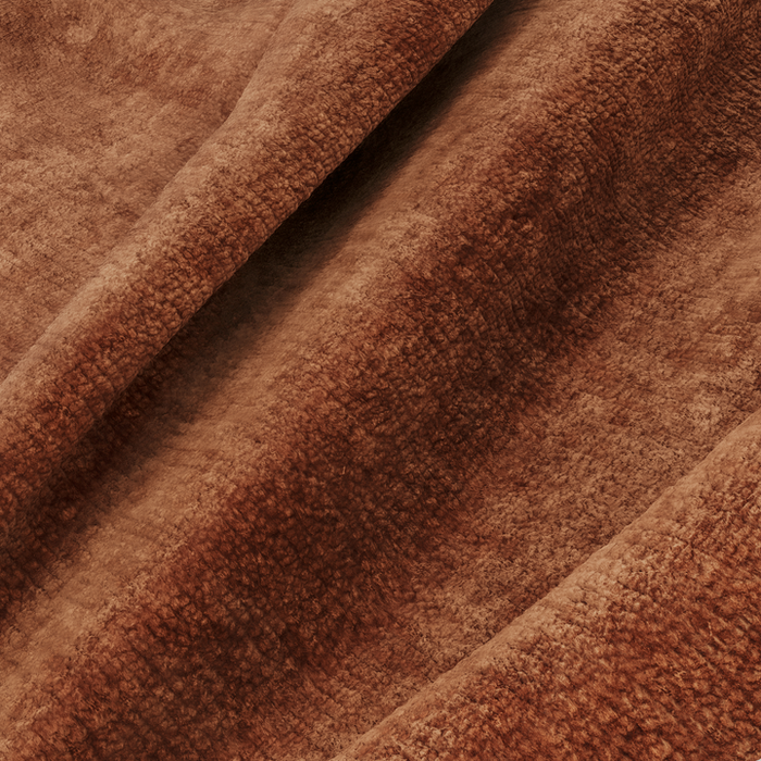 Set van 2 fluwelen stoelen met terracotta textuur en zwarte poten