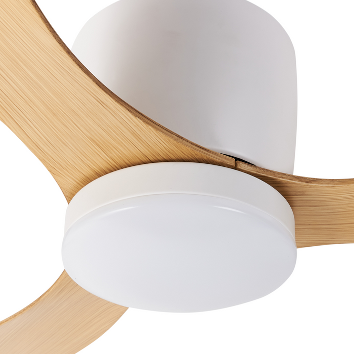 Beliani - VEMBAR - Plafondventilator - Lichtbruin - IJzer