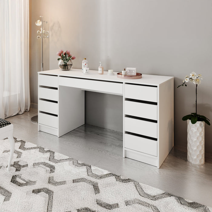 Meubella - Kaptafel Arco 2 - Wit - 154 cm