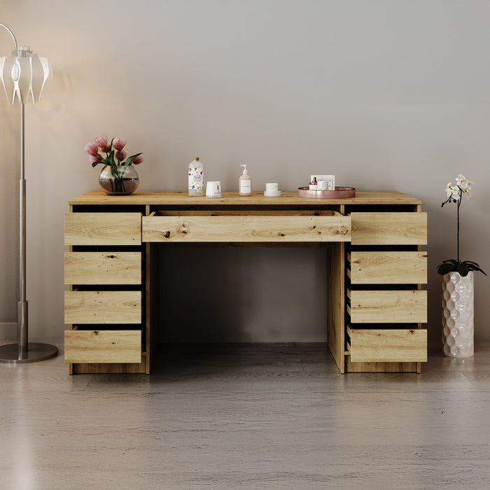 Meubella - Kaptafel Arco 2 - Eiken - 154 cm