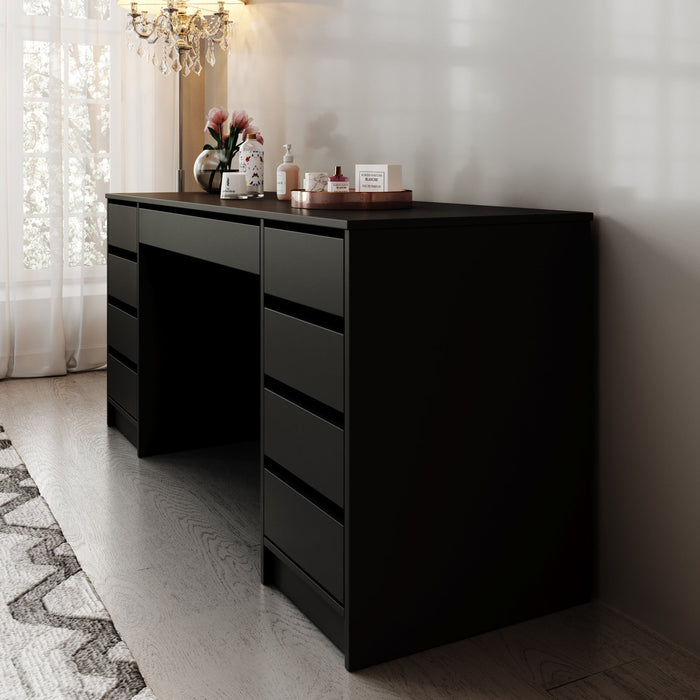 Meubella - Kaptafel Arco 2 - Zwart - 154 cm