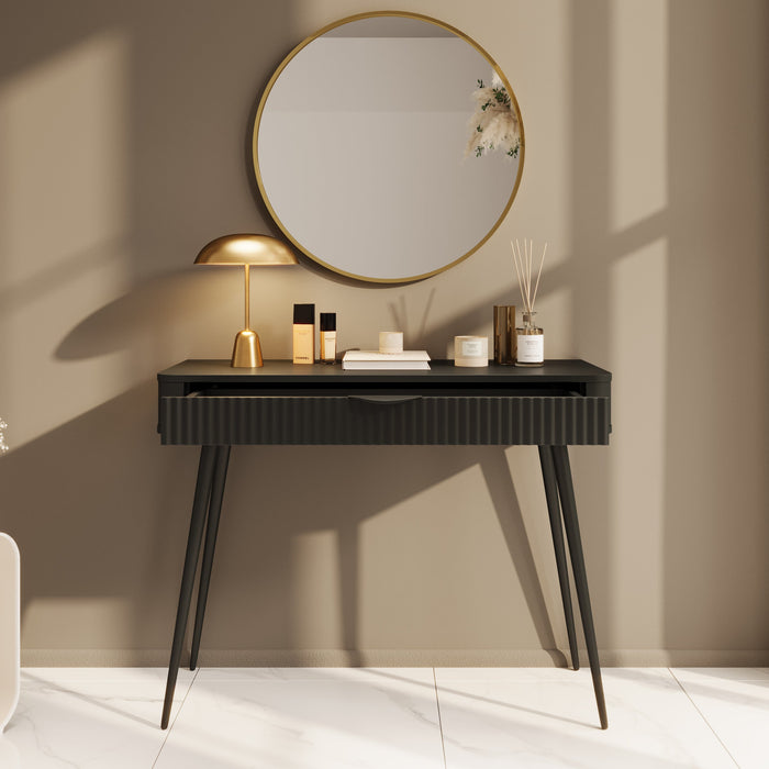 Meubella - Kaptafel Lima - Zwart - 100 cm