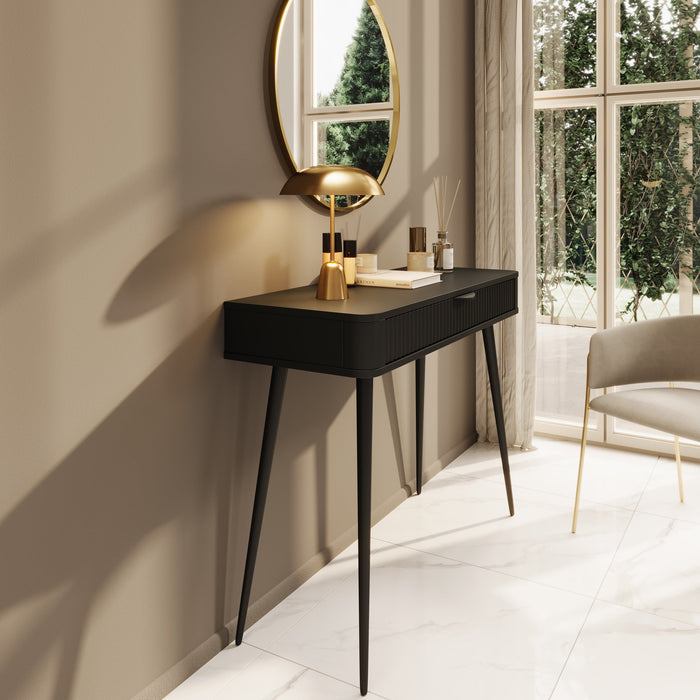 Meubella - Kaptafel Lima - Zwart - 100 cm