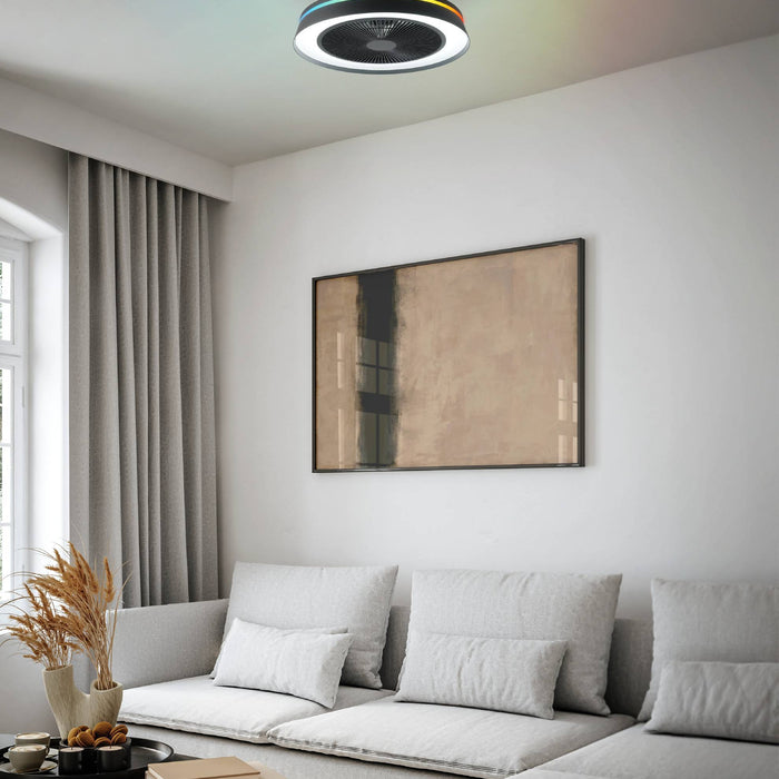 EGLO Vallonia Plafondventilator met lamp - Ø 48 cm - 3 snelheden - RGB