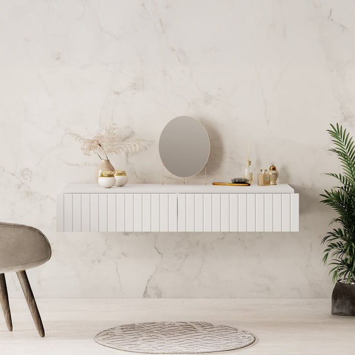 Meubella - Kaptafel King - Wit - 100 cm