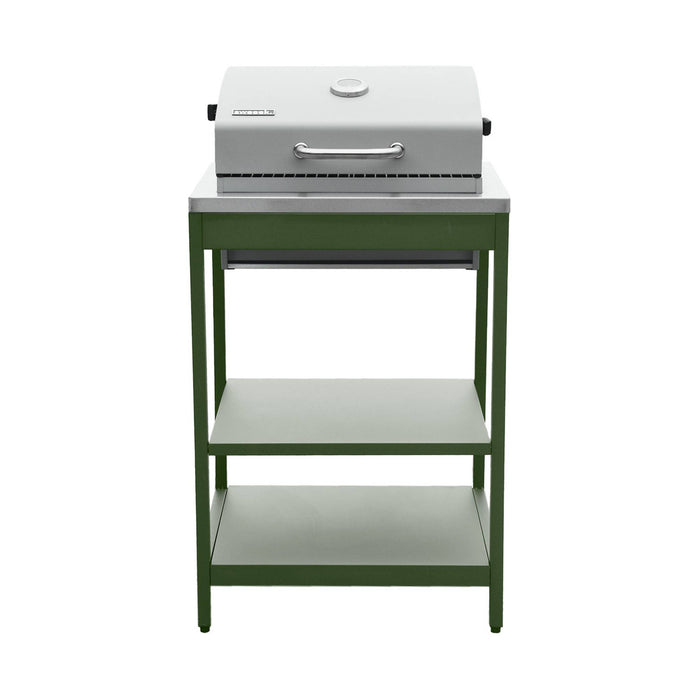 sweeek - Barbecue grill op houtskool, roestvrij staal verchroomd