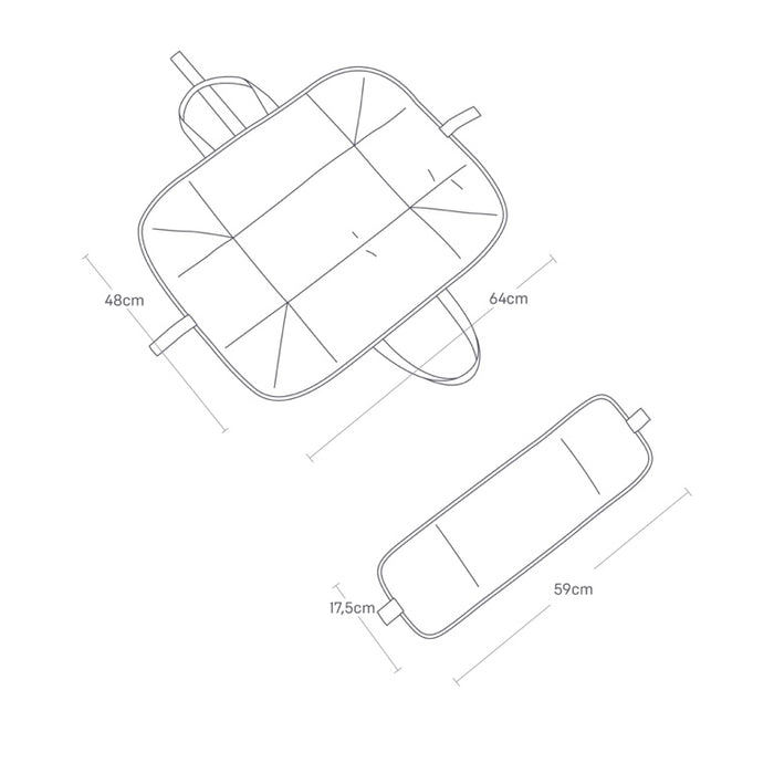 Yamazaki Strijk Tas - Tower - Wit