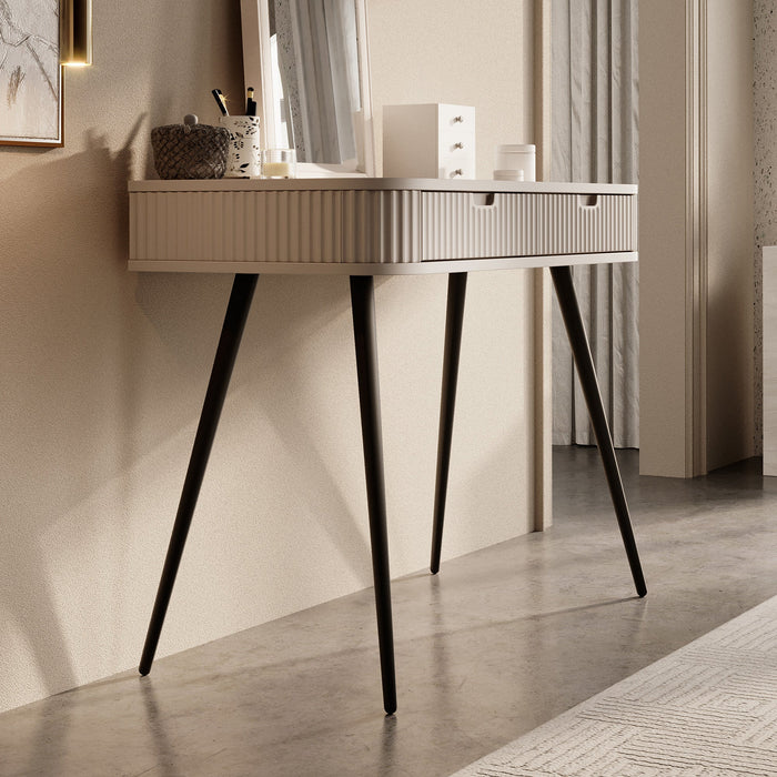 Meubella - Kaptafel Zakari - Beige - 103 cm