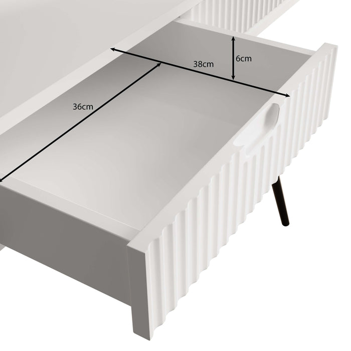 Meubella - Kaptafel Zakari - Beige - 103 cm