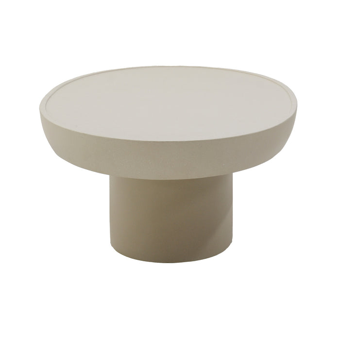 DÉJA Living - Loungetafel Beige - Ovaal - 120x65x39cm - Livinia