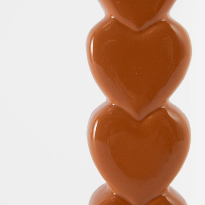 Sissy-Boy Oranje kandelaar met opgestapelde hartjes