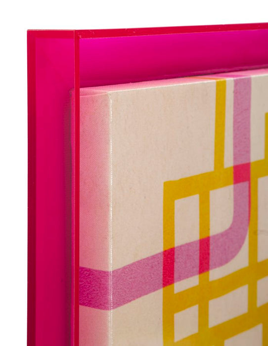 Print op gelakt canvas met acryl frame cm 60x3,3x80