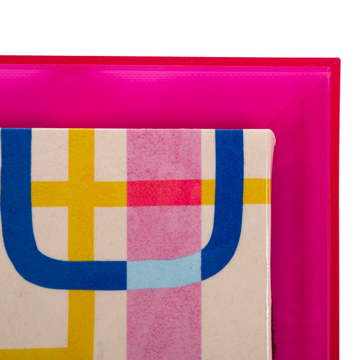 Print op gelakt canvas met acryl frame cm 60x3,3x80