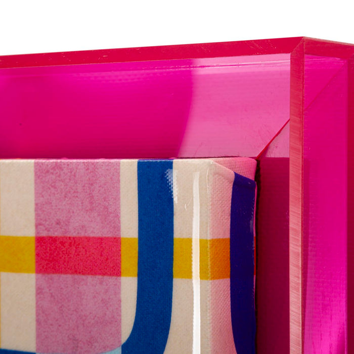 Print op gelakt canvas met acryl frame cm 60x3,3x80