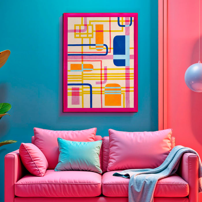 Print op gelakt canvas met acryl frame cm 60x3,3x80