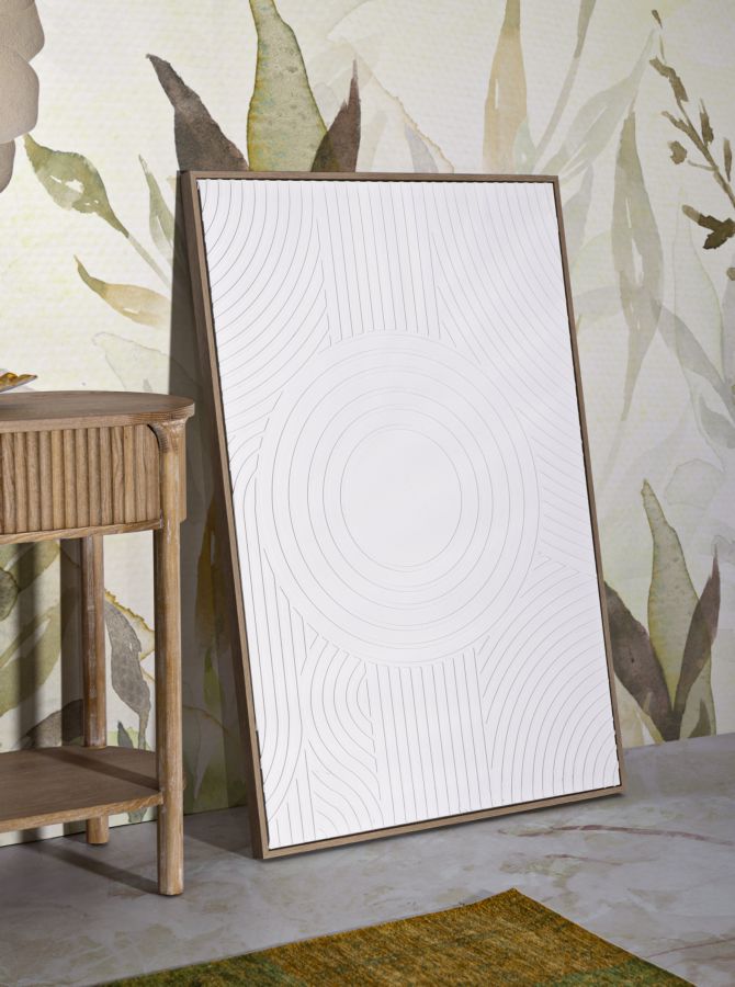 Schilderij op doek met lijst cm 80x3,8x120