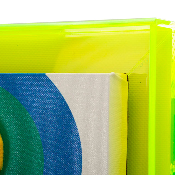 Print op gelakt canvas met acryl frame cm 50x3,3x70