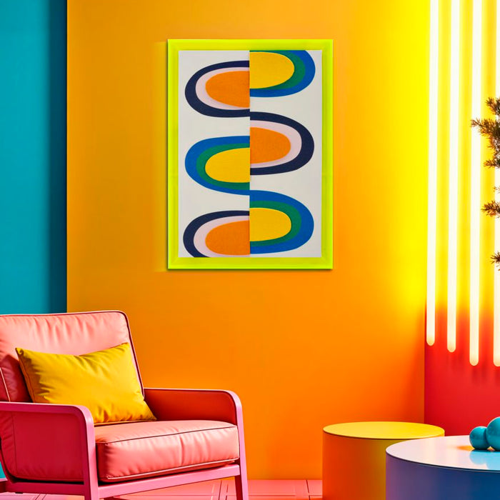 Print op gelakt canvas met acryl frame cm 50x3,3x70