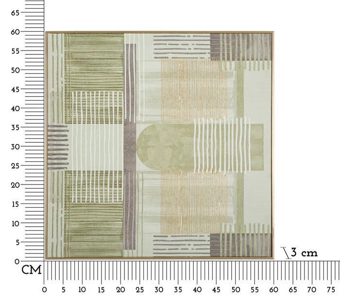 Canvasprint met lijst 60x3x60 cm