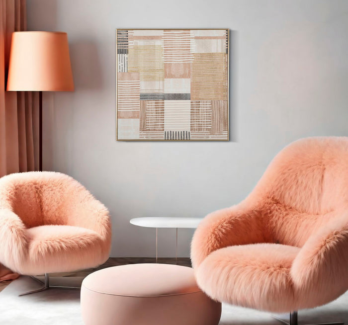 Canvasprint met lijst 60x3x60 cm