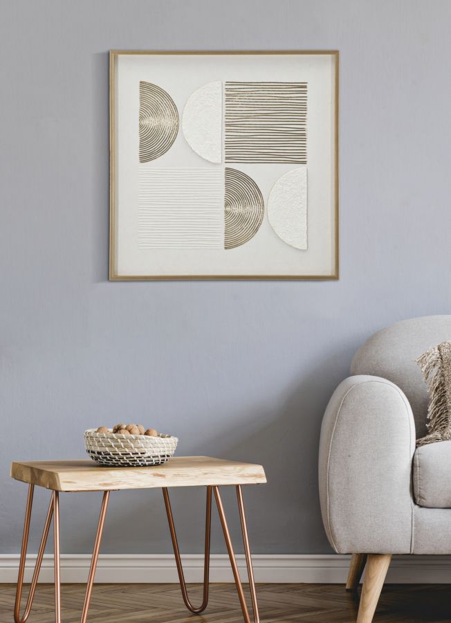 Canvasprint met lijst 60x3x60 cm