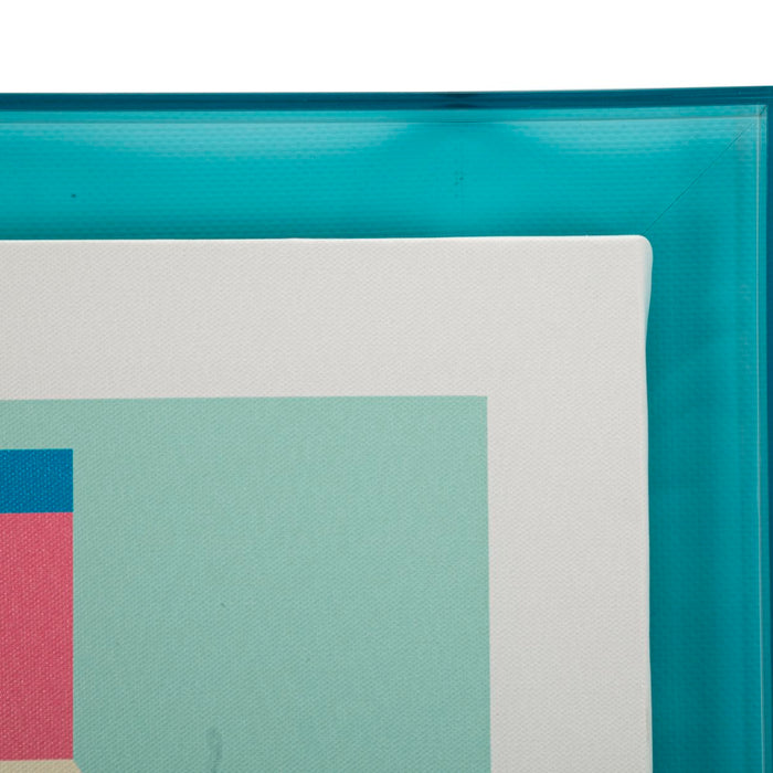 Print op gelakt canvas met acryl frame cm 50x3,3x70