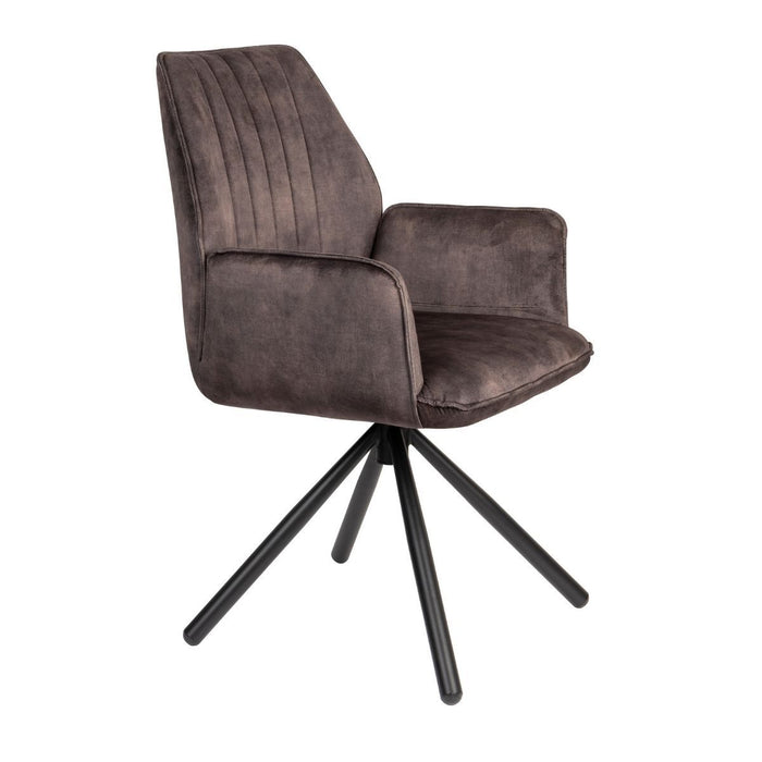 Puur - Carmen eetkamerstoel - donkerbruin