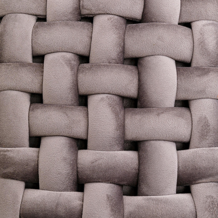 Kare Design Weave bank - grijs - fluweel