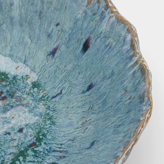 Kare Design Mina serveerschaal - blauw - 30cm