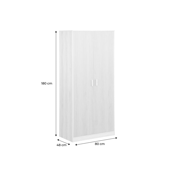sweeek - Kledingkast decor hout 1 kledingkast 2 deuren